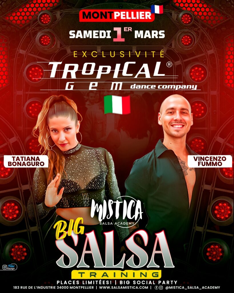 SAMEDI 1 MARS 2025: TROPICAL GEM – BIG SALSA TRAINING