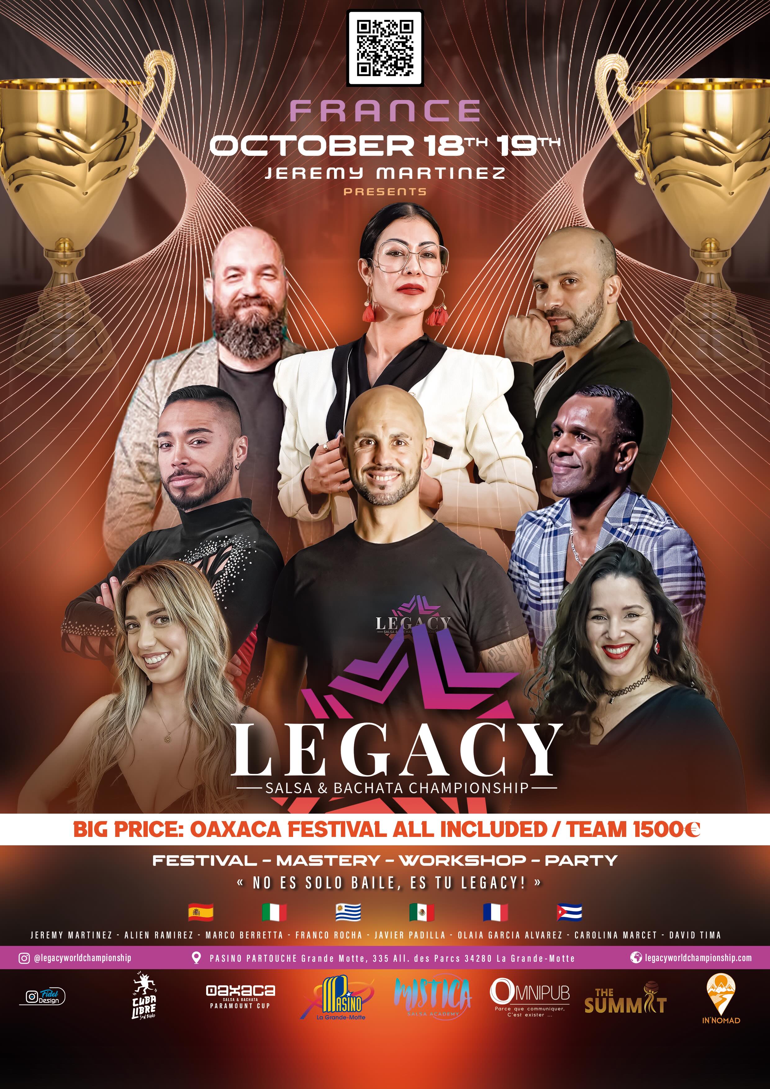 18 / 19 OCTOBRE : FESTIVAL INTERNATIONAL LEGACY