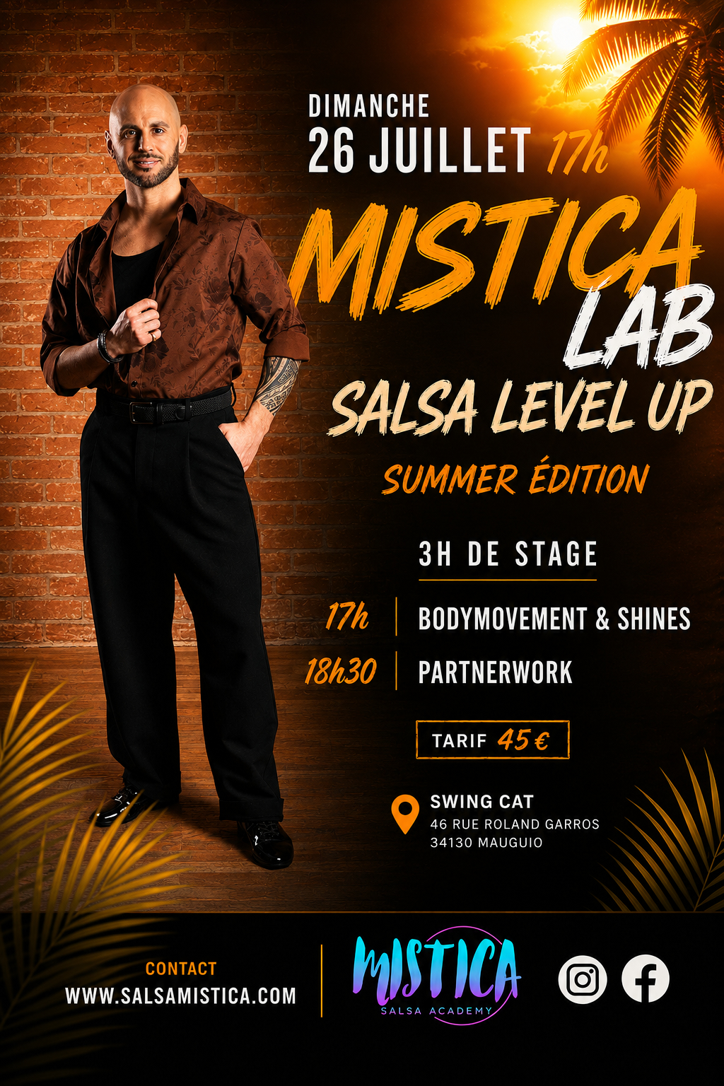 DIMANCHE 26 JUILLET: MISTICA LAB – SALSA LEVEL UP – SUMMER EDITION
